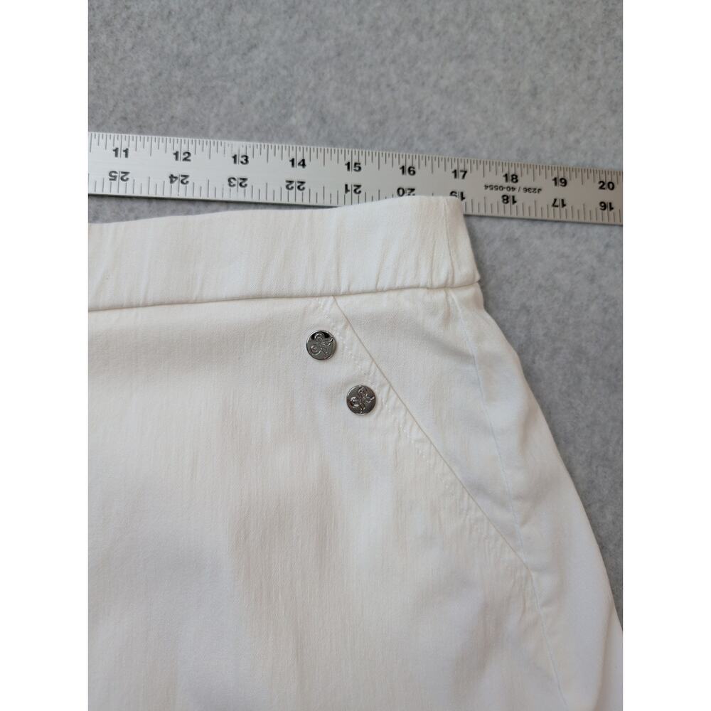Rafaella Comfort White Skort Skirt w/Shorts LARGE 18" Length Golf Pickleball - Picture 5 of 8